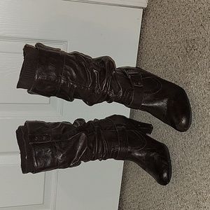 Womens boots, dark brown, 8m
